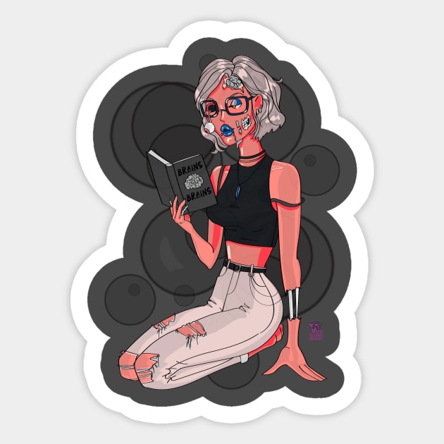 Zombie woman Sticker by Viper Unconvetional Concept